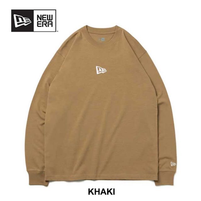ニューエラ 長袖Tシャツ NEW ERA (13755428) 長袖 コットン Tシャツ Flag Logo Mini レギュラーフィット ロンT メンズ [230828]