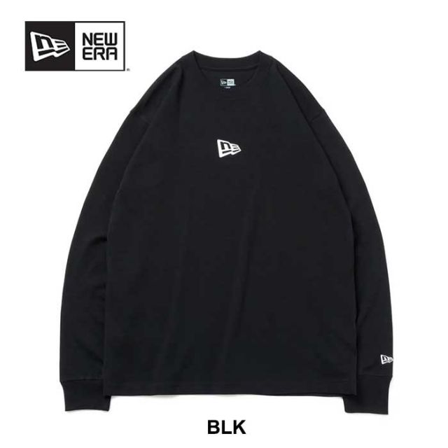 ニューエラ 長袖Tシャツ NEW ERA (13755428) 長袖 コットン Tシャツ Flag Logo Mini レギュラーフィット ロンT メンズ [230828]