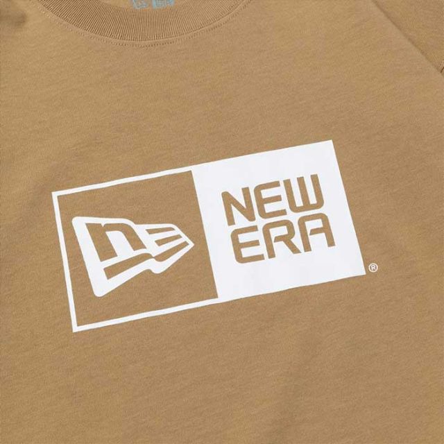 ニューエラ 長袖Tシャツ NEW ERA 長袖 コットン Tシャツ Box Logo ボックスロゴ レギュラーフィット (13755434)  ロンT (240328)