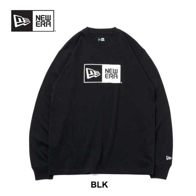 ニューエラ 長袖Tシャツ NEW ERA 長袖 コットン Tシャツ Box Logo ボックスロゴ レギュラーフィット (13755434)  ロンT (240328)