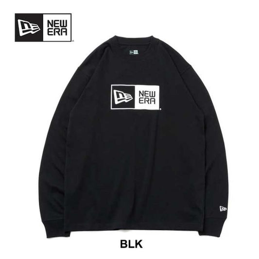 ニューエラ 長袖Tシャツ NEW ERA 長袖 コットン Tシャツ Box Logo ボックスロゴ レギュラーフィット (13755434)  ロンT (240328)