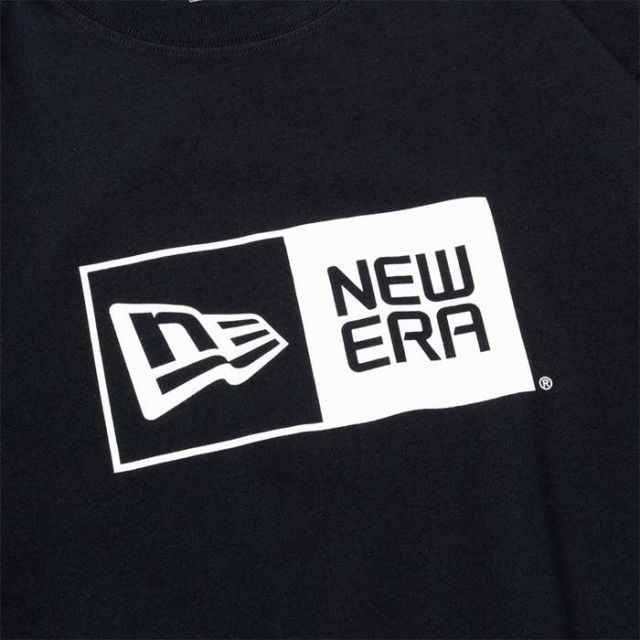 ニューエラ 長袖Tシャツ NEW ERA 長袖 コットン Tシャツ Box Logo ボックスロゴ レギュラーフィット (13755434)  ロンT (240328)