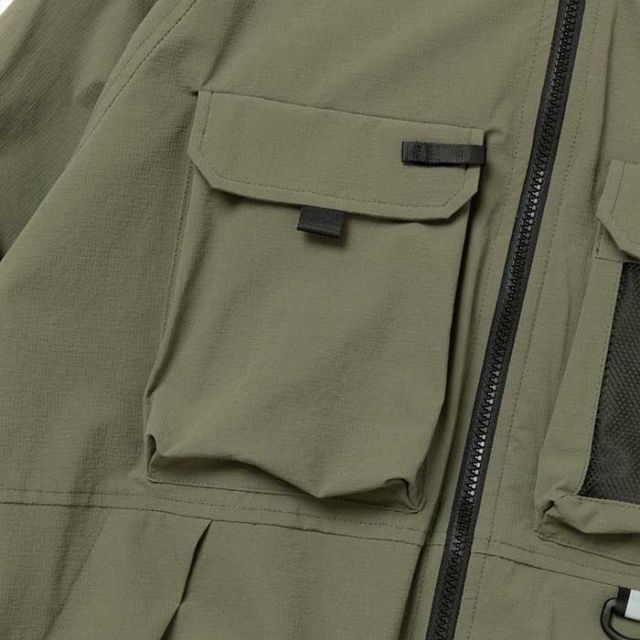 ニューエラ アウトドア 吉田兄弟 フィールド トラックジャケット Angler Collection NEW ERA ラグランスリーブ アングラー フィッシング YOSHIDA  バス釣り 撥水 ウォッシャブル 14116999 コーデュラ アウター (240305)