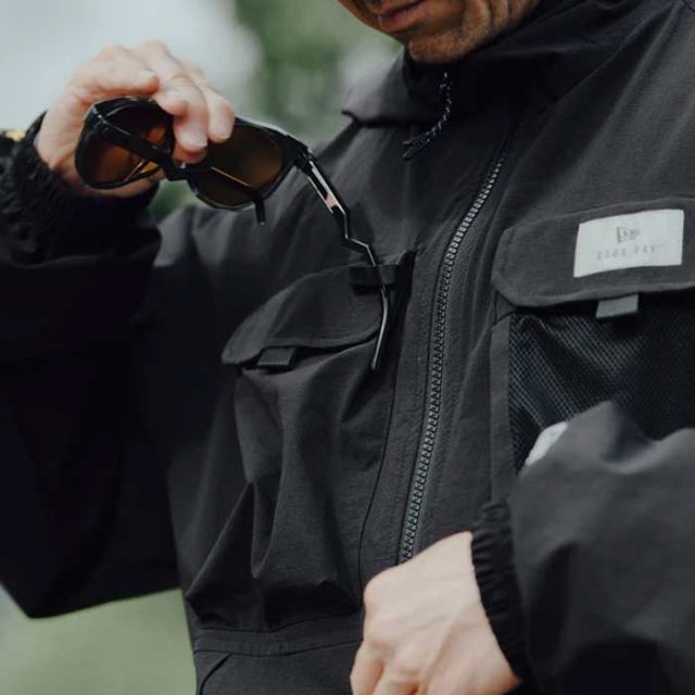 ニューエラ アウトドア 吉田兄弟 フィールド トラックジャケット Angler Collection NEW ERA ラグランスリーブ アングラー フィッシング YOSHIDA  バス釣り 撥水 ウォッシャブル 14116999 コーデュラ アウター (240305)
