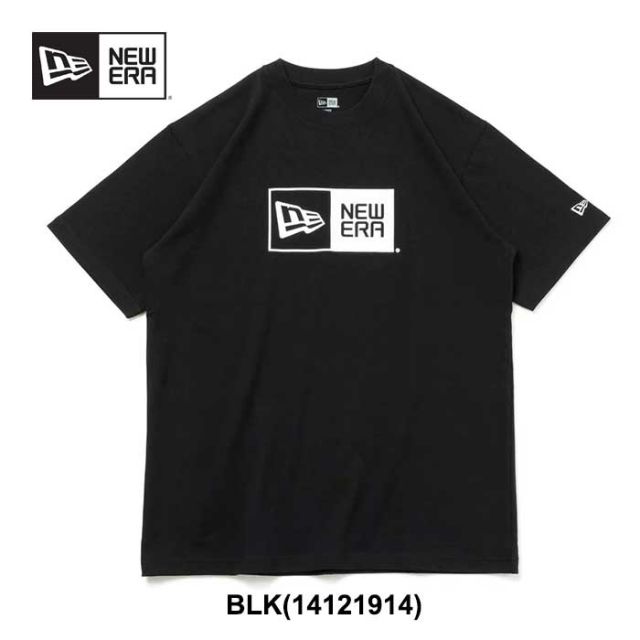 ニューエラ tシャツ NEW ERA SS 半袖 コットン tシャツ Box Logo tee 14121914  レギュラーフィット ユニセックス レディース メンズ メール便 (240305)