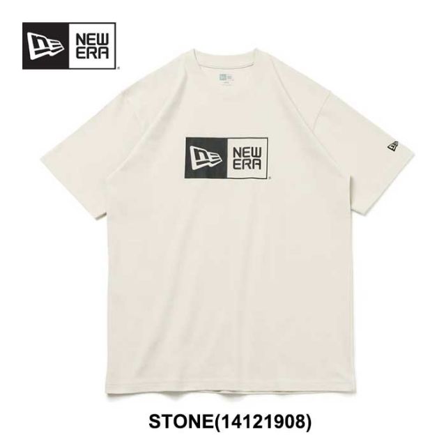 ニューエラ tシャツ NEW ERA SS 半袖 コットン tシャツ Box Logo tee 14121914  レギュラーフィット ユニセックス レディース メンズ メール便 (240305)