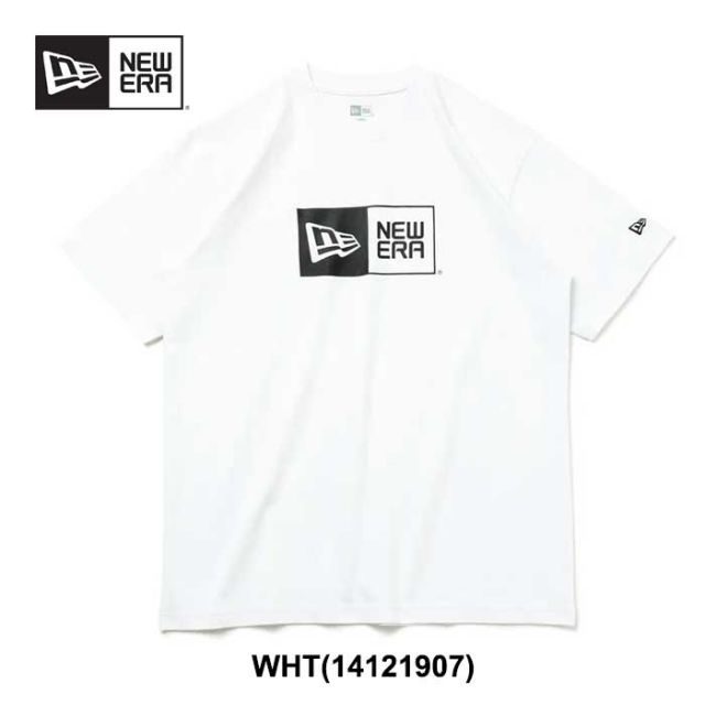 ニューエラ tシャツ NEW ERA SS 半袖 コットン tシャツ Box Logo tee 14121914  レギュラーフィット ユニセックス レディース メンズ メール便 (240305)