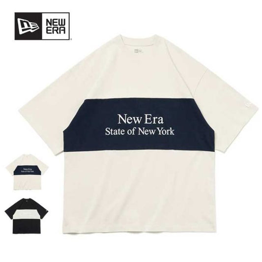 ニューエラ tシャツ NEW ERA SS 半袖 オーバーサイズド tシャツ Panel Tee 14121855 ユニセックス レディース メンズ ゆったり コットン (240305)