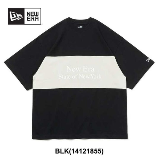 ニューエラ tシャツ NEW ERA SS 半袖 オーバーサイズド tシャツ Panel Tee 14121855 ユニセックス レディース メンズ ゆったり コットン (240305)