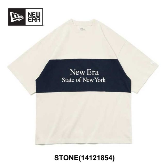ニューエラ tシャツ NEW ERA SS 半袖 オーバーサイズド tシャツ Panel Tee 14121855 ユニセックス レディース メンズ ゆったり コットン (240305)