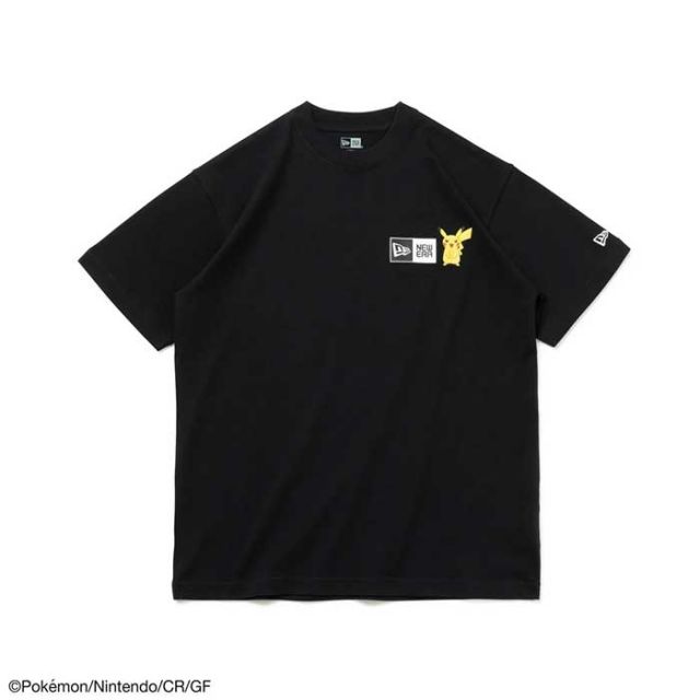 ニューエラ ポケモン コラボ  tシャツ NEW ERA 半袖 コットン tシャツ Pokemon ポケモン ピカチュウ イーブイフレンズ 14124672 14124671 メール便 (240404)