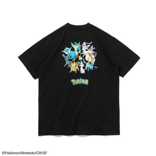 ニューエラ ポケモン コラボ  tシャツ NEW ERA 半袖 コットン tシャツ Pokemon ポケモン ピカチュウ イーブイフレンズ 14124672 14124671 メール便 (240404)