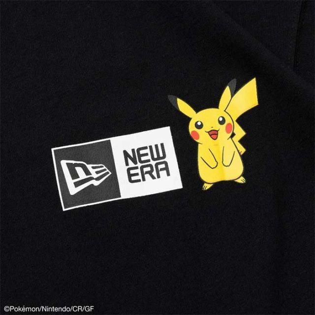 ニューエラ ポケモン コラボ  tシャツ NEW ERA 半袖 コットン tシャツ Pokemon ポケモン ピカチュウ イーブイフレンズ 14124672 14124671 メール便 (240404)