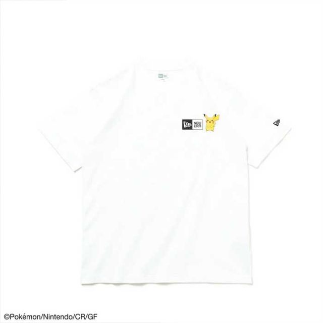 ニューエラ ポケモン コラボ  tシャツ NEW ERA 半袖 コットン tシャツ Pokemon ポケモン ピカチュウ イーブイフレンズ 14124672 14124671 メール便 (240404)