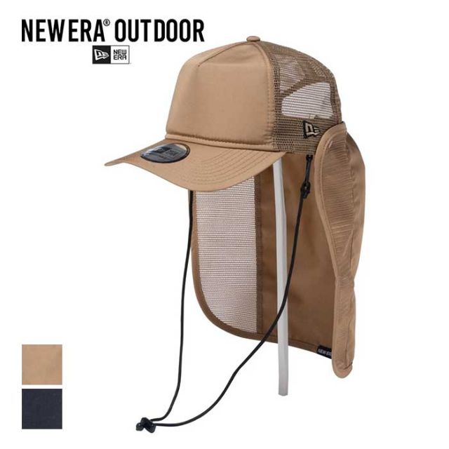 ニューエラ キャップ newera 9FORTY A-Frame トラッカー サンシェード Tech Surf  940AFTR SHADE SURF メンズ レディース ユニセックス アウトドア 日よけ ウォッシャブル ブラック カーキ (240502)