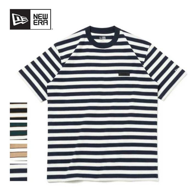 ニューエラ tシャツ 半袖 newera SS CT TEE BORDER コットン Tシャツ レギュラーフィット ボーダー Border M / L / XL メール便 (240502)