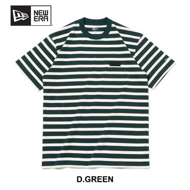ニューエラ tシャツ 半袖 newera SS CT TEE BORDER コットン Tシャツ レギュラーフィット ボーダー Border M / L / XL メール便 (240502)