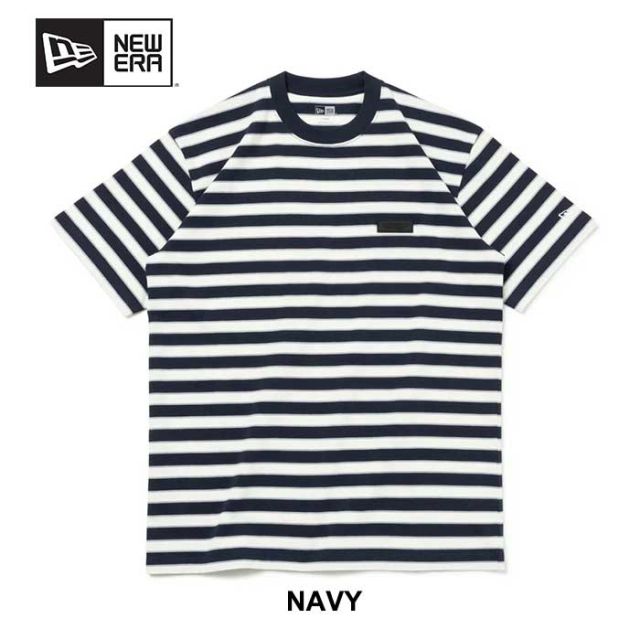 ニューエラ tシャツ 半袖 newera SS CT TEE BORDER コットン Tシャツ レギュラーフィット ボーダー Border M / L / XL メール便 (240502)