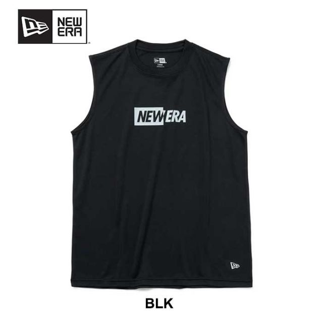 ニューエラ タンクトップ newera PA TC TK HALF LOGO テック タンクトップ Split Logo パフォーマンス 吸汗速乾 UVカット ブラック ネイビー ホワイト メール便 (240502)