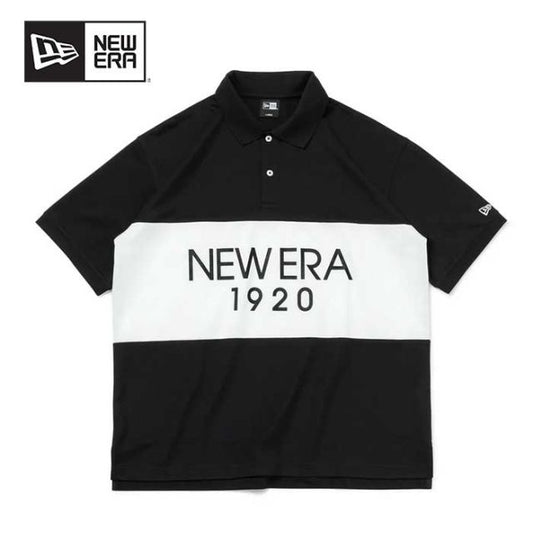 ニューエラ ポロシャツ 半袖 newera SS OS PL PANEL オーバーサイズド ポロシャツ (240530)