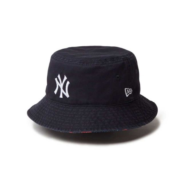 ニューエラ バケットハット newera BUCKET01 MLB REV バケット01 リバーシブル MLB  ロサンゼルス・ドジャース ニューヨーク・ヤンキース メール便 開幕戦 東京 (240829)