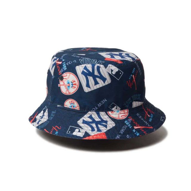 ニューエラ バケットハット newera BUCKET01 MLB REV バケット01 リバーシブル MLB  ロサンゼルス・ドジャース ニューヨーク・ヤンキース メール便 開幕戦 東京 (240829)