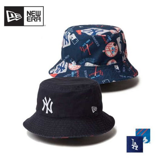 ニューエラ バケットハット newera BUCKET01 MLB REV バケット01 リバーシブル MLB  ロサンゼルス・ドジャース ニューヨーク・ヤンキース メール便 開幕戦 東京 (240829)