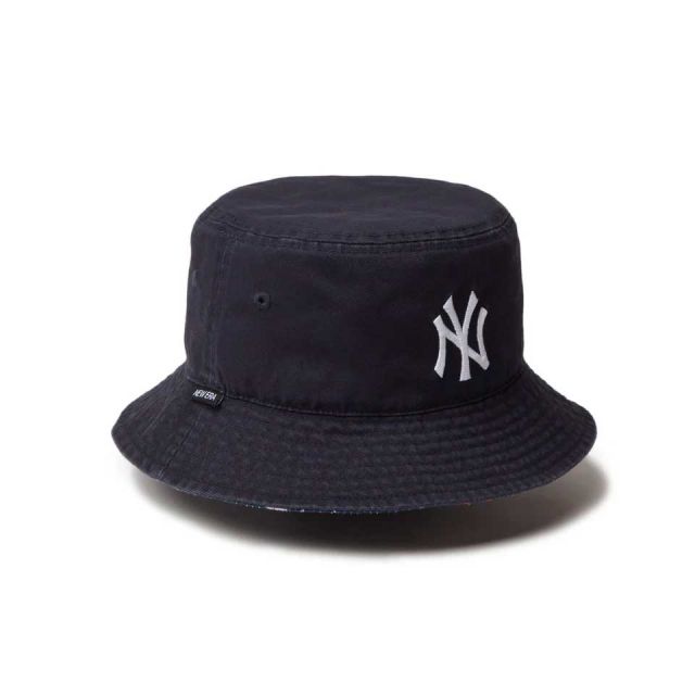 ニューエラ バケットハット newera BUCKET01 MLB REV バケット01 リバーシブル MLB  ロサンゼルス・ドジャース ニューヨーク・ヤンキース メール便 開幕戦 東京 (240829)