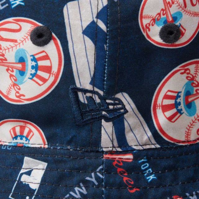 ニューエラ バケットハット newera BUCKET01 MLB REV バケット01 リバーシブル MLB  ロサンゼルス・ドジャース ニューヨーク・ヤンキース メール便 開幕戦 東京 (240829)