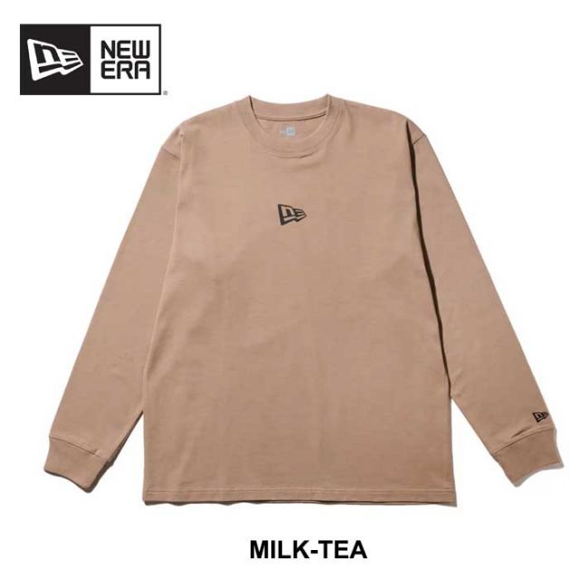 ニューエラ ロンt newera LS CT TEE FLAG LOGO MINI 長袖 コットン Tシャツ Flag Logo Mini (240829)