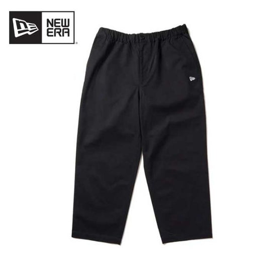 ニューエラ パンツ newera CHINO EASY PANTS コットン イージーパンツ ブラック ウェストゴム (240829)