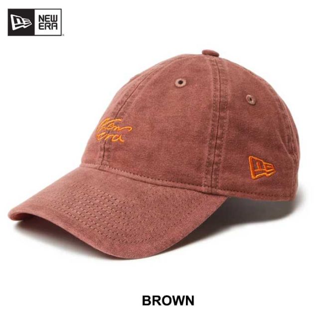ニューエラ キャップ newera 9TWENTY Salt Wash New Era メンズ レディース ユニセックス 帽子 ビンテージ フリーサイズ ブラウン グリーン コットン クロスストラップ (241011)