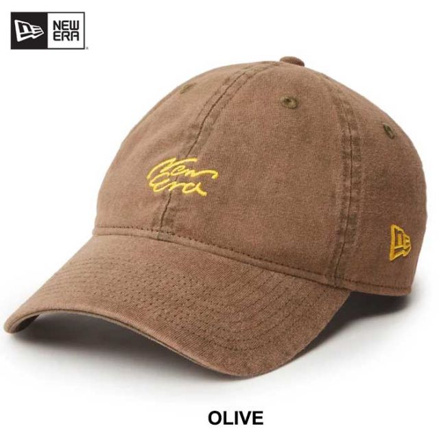 ニューエラ キャップ newera 9TWENTY Salt Wash New Era メンズ レディース ユニセックス 帽子 ビンテージ フリーサイズ ブラウン グリーン コットン クロスストラップ (241011)