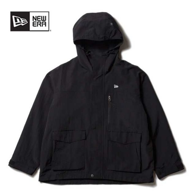 ニューエラ パーカー newera MOUNTAIN PARKA マウンテンパーカー ジャケット 上着 アウター ブラック 黒 メンズ レディース ユニセックス 撥水 アウトドア キャンプ M / L / XL (241011)
