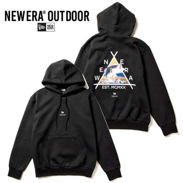 ニューエラ パーカー newera OD LT TECH PH YOSHIDA BROS ライト テック スウェット プルオーバーフーディー Angler Collection ブラックバス 釣り アウトドア フィッシング (241011)