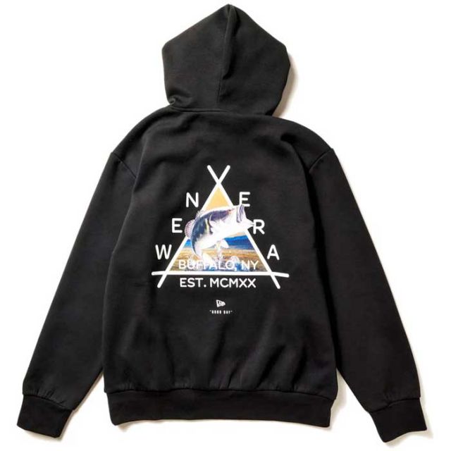ニューエラ パーカー newera OD LT TECH PH YOSHIDA BROS ライト テック スウェット プルオーバーフーディー Angler Collection ブラックバス 釣り アウトドア フィッシング (241011)