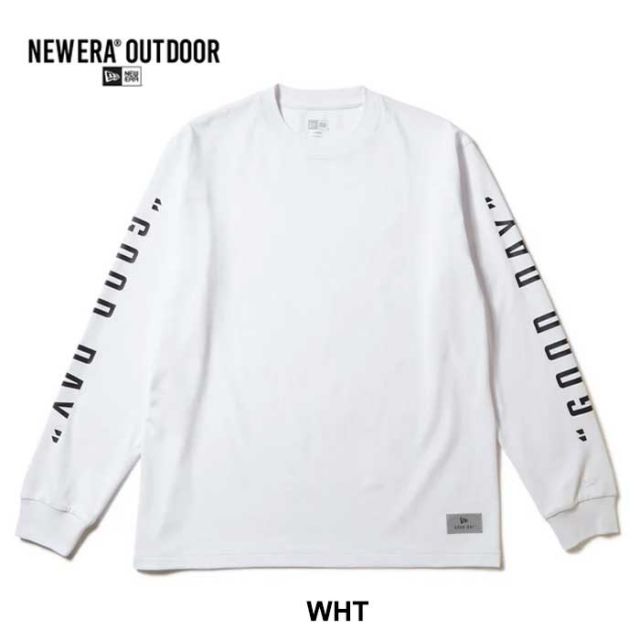 ニューエラ ロンt newera OD LS PT YOSHIDA BROS  長袖 オーバーサイズド パフォーマンス 吉田兄弟 コラボ Angler Collection GOOD DAY ニューエラアウトドア 釣り アウトドア ブラック ホワイト COOLERA M / L / XL (241011)