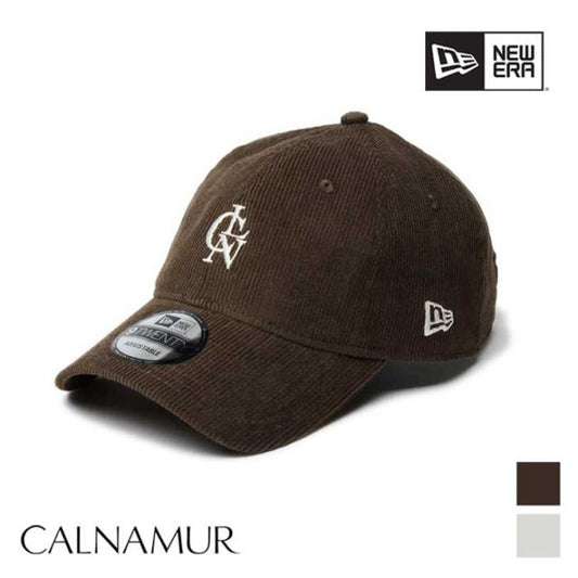9TWENTY CALNAMUR カルナムール マイクロコーデュロイ コラボ  ロゴ キャップ 帽子 ニューエラ NEW ERA 藤田ニコル にこるん フリーサイズ サイズ調整可能 ウィメンズ レディース ウォルナット クローム 14349037 / 14349036 (241011)