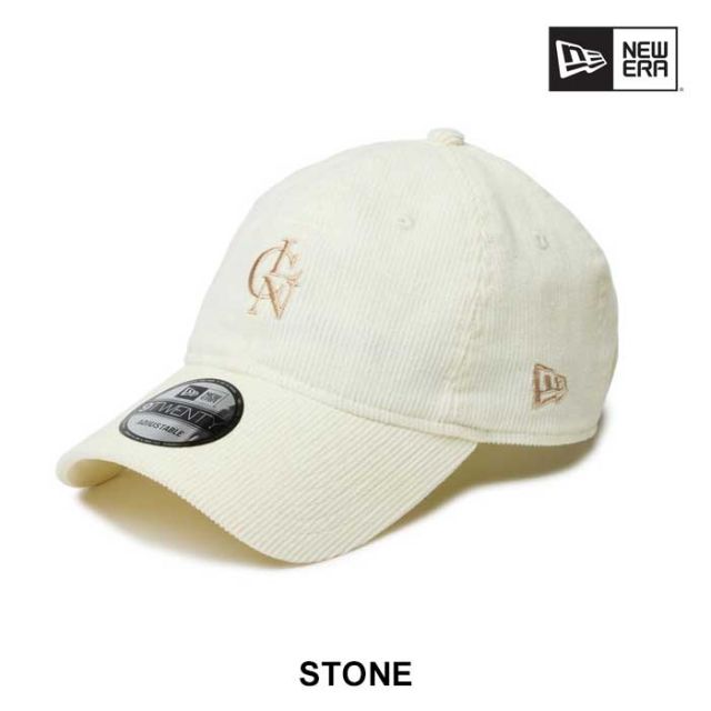 9TWENTY CALNAMUR カルナムール マイクロコーデュロイ コラボ  ロゴ キャップ 帽子 ニューエラ NEW ERA 藤田ニコル にこるん フリーサイズ サイズ調整可能 ウィメンズ レディース ウォルナット クローム 14349037 / 14349036 (241011)