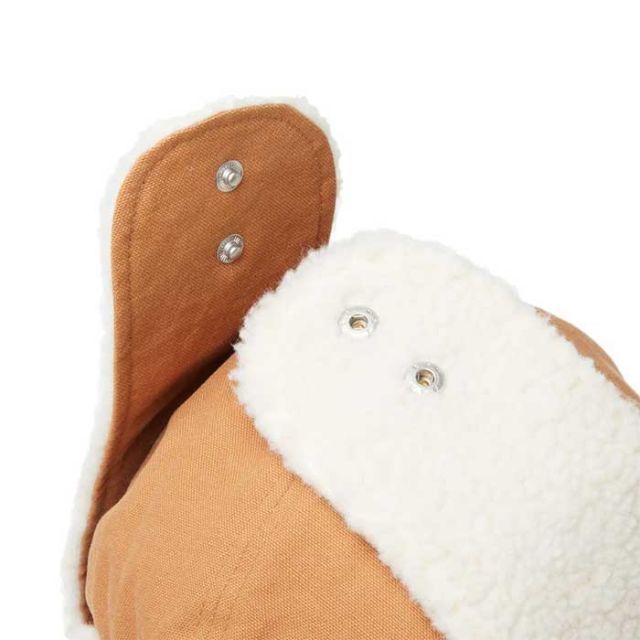 ニューエラ キャップ NEWERA トラッパー Duck Canvas ダックキャンバス TRAPPER DUCK ライトブロンズ ブラック メンズ レディース ユニセックス ファーハット フライトキャップ 冬用 アウトドア 人気 M / L (241030)