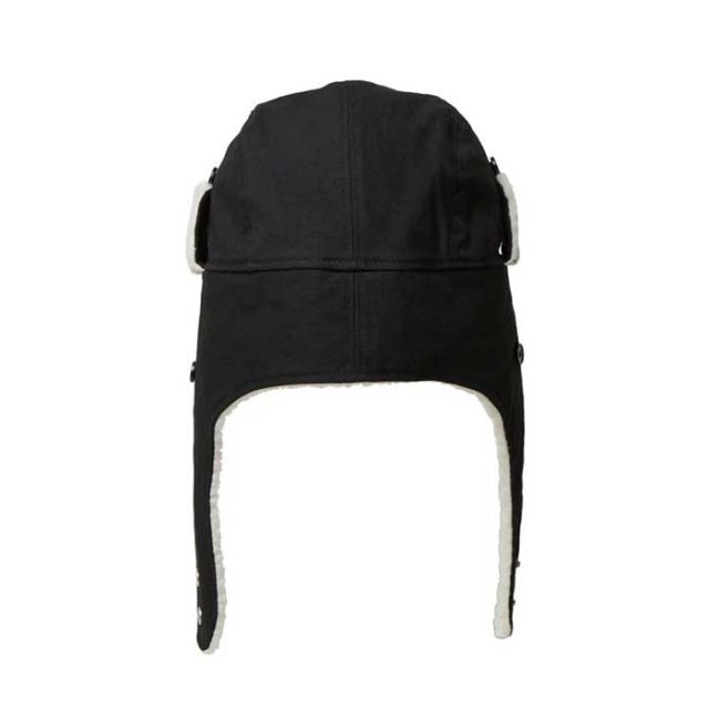 ニューエラ キャップ NEWERA トラッパー Duck Canvas ダックキャンバス TRAPPER DUCK ライトブロンズ ブラック メンズ レディース ユニセックス ファーハット フライトキャップ 冬用 アウトドア 人気 M / L (241030)