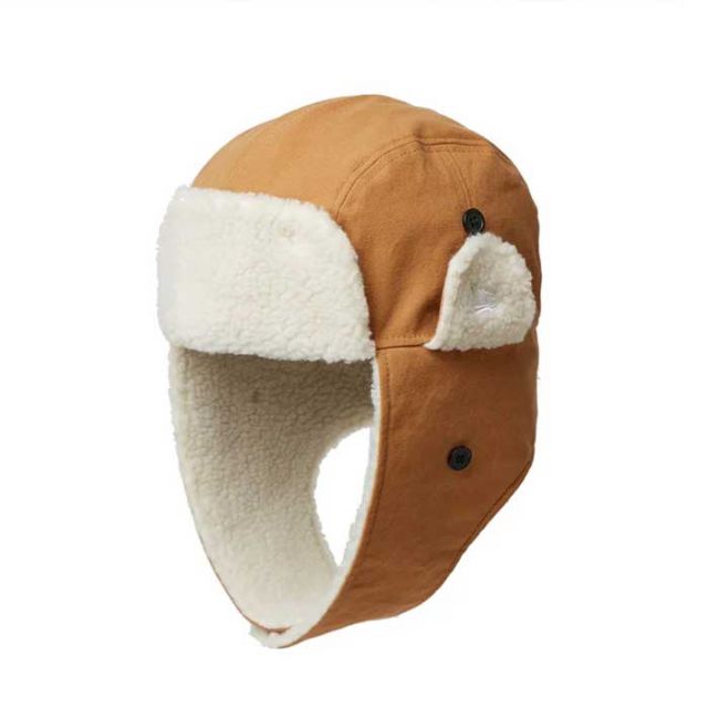 ニューエラ キャップ NEWERA トラッパー Duck Canvas ダックキャンバス TRAPPER DUCK ライトブロンズ ブラック メンズ レディース ユニセックス ファーハット フライトキャップ 冬用 アウトドア 人気 M / L (241030)