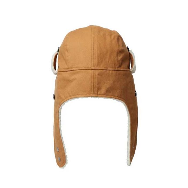 ニューエラ キャップ NEWERA トラッパー Duck Canvas ダックキャンバス TRAPPER DUCK ライトブロンズ ブラック メンズ レディース ユニセックス ファーハット フライトキャップ 冬用 アウトドア 人気 M / L (241030)