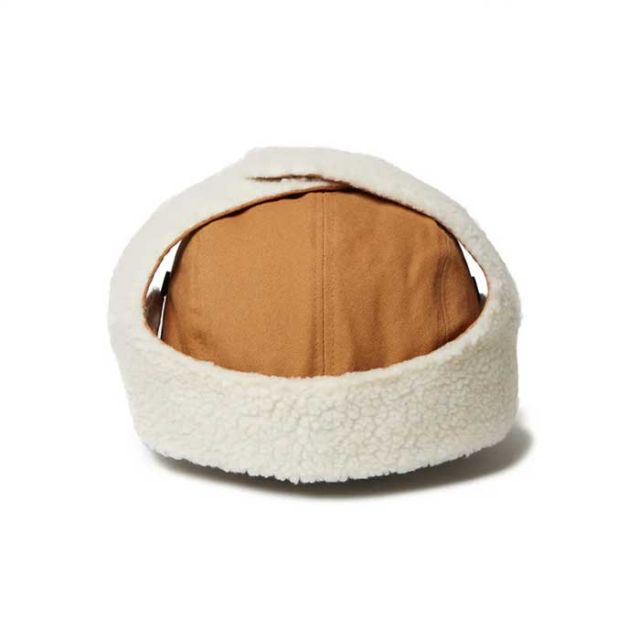 ニューエラ キャップ NEWERA トラッパー Duck Canvas ダックキャンバス TRAPPER DUCK ライトブロンズ ブラック メンズ レディース ユニセックス ファーハット フライトキャップ 冬用 アウトドア 人気 M / L (241030)