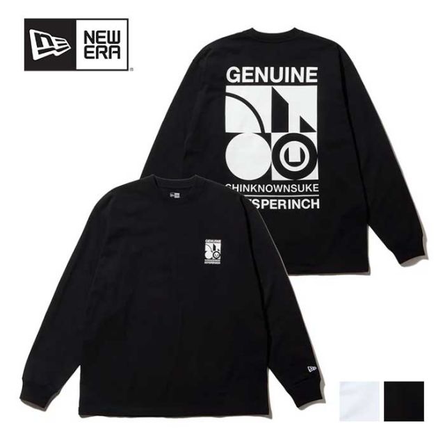 ニューエラ ロンt 長袖 オーバーサイズド コットン Tシャツ SHINKNOWNSUKE NEWERA LS OS CT TEE SNSK メンズ レディース ユニセックス ブラック ホワイト M / L / XL (241030) メール便