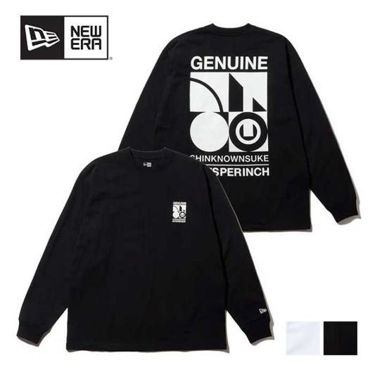 ニューエラ ロンt 長袖 オーバーサイズド コットン Tシャツ SHINKNOWNSUKE NEWERA LS OS CT TEE SNSK メンズ レディース ユニセックス ブラック ホワイト M / L / XL (241030) メール便
