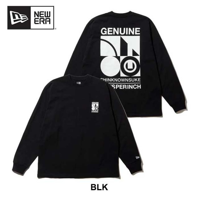 ニューエラ ロンt 長袖 オーバーサイズド コットン Tシャツ SHINKNOWNSUKE NEWERA LS OS CT TEE SNSK メンズ レディース ユニセックス ブラック ホワイト M / L / XL (241030) メール便