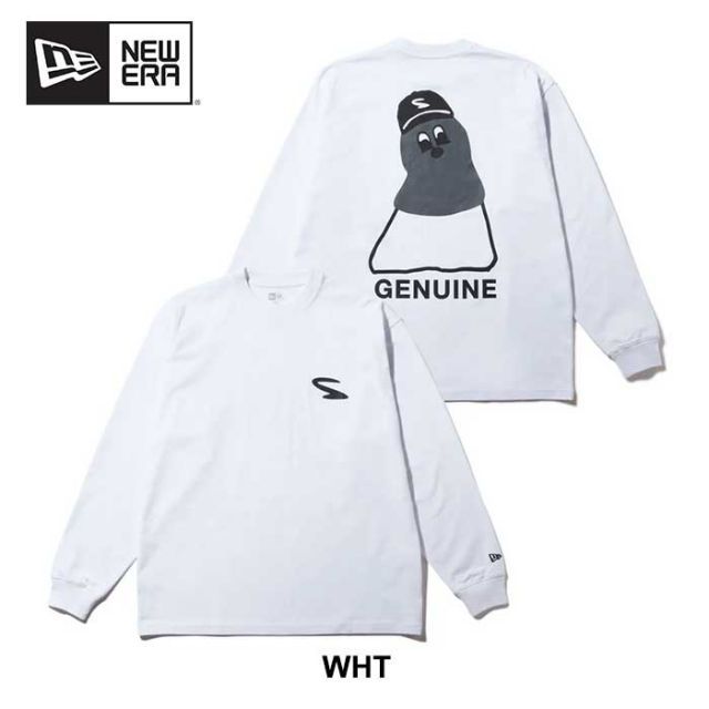 ニューエラ ロンt 長袖 オーバーサイズド コットン Tシャツ SHINKNOWNSUKE NEWERA LS OS CT TEE SNSK メンズ レディース ユニセックス ブラック ホワイト M / L / XL (241030) メール便