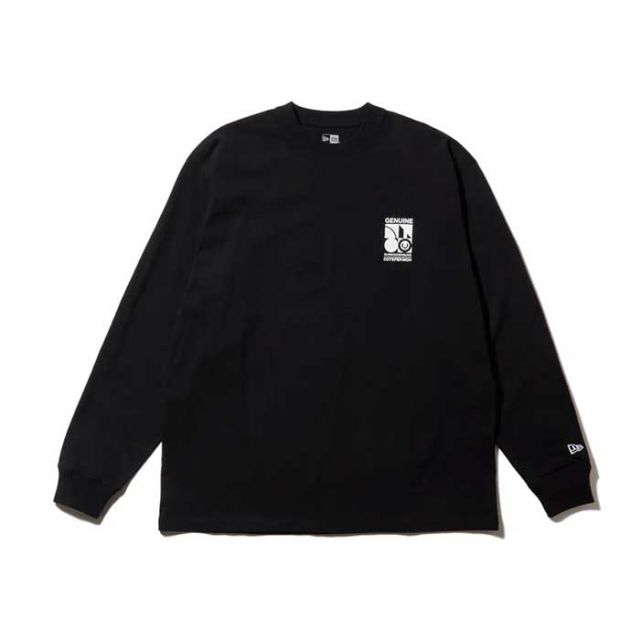 ニューエラ ロンt 長袖 オーバーサイズド コットン Tシャツ SHINKNOWNSUKE NEWERA LS OS CT TEE SNSK メンズ レディース ユニセックス ブラック ホワイト M / L / XL (241030) メール便
