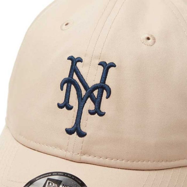 ニューエラ キャップ NEWERA 930 9THIRTY Powered by GORO NAKATSUGAWA min-nano ニューヨーク メッツ ベージュ キルティング エバーグリーン カーキバイザー メンズ レディース ユニセックス 中津川吾郎 コラボ (241030)